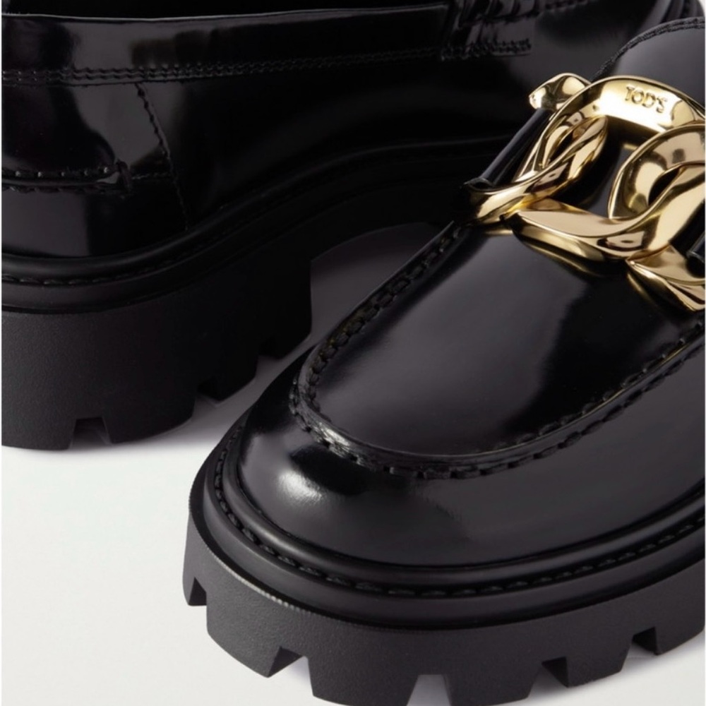 🌟TOD’S GOMMA PESANTE LEATHER LOAFERS🌟 - Picture 4 of 10